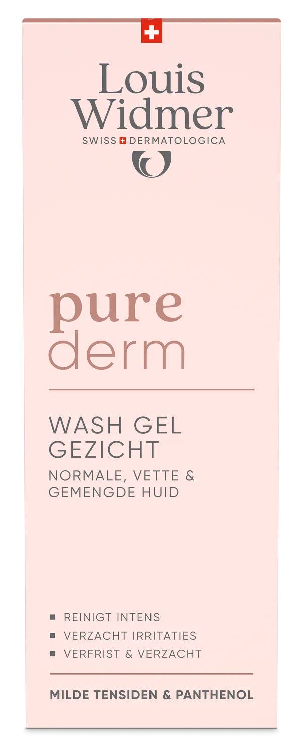 Louis Widmer Purederm Wash Gel Gezicht Licht Geparfumeerd (125 ml)