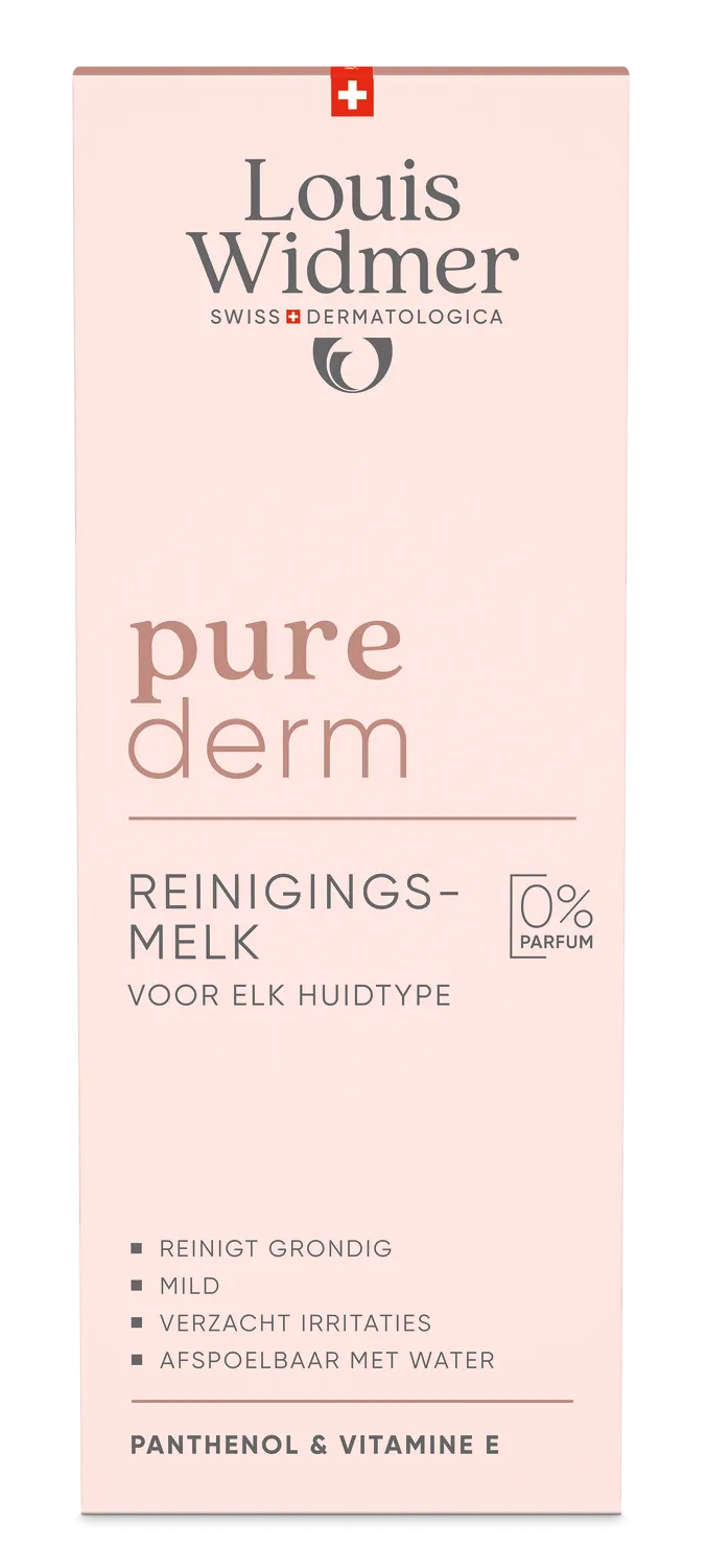 Louis Widmer Purederm Reinigingsmelk zonder Parfum (200 ml)