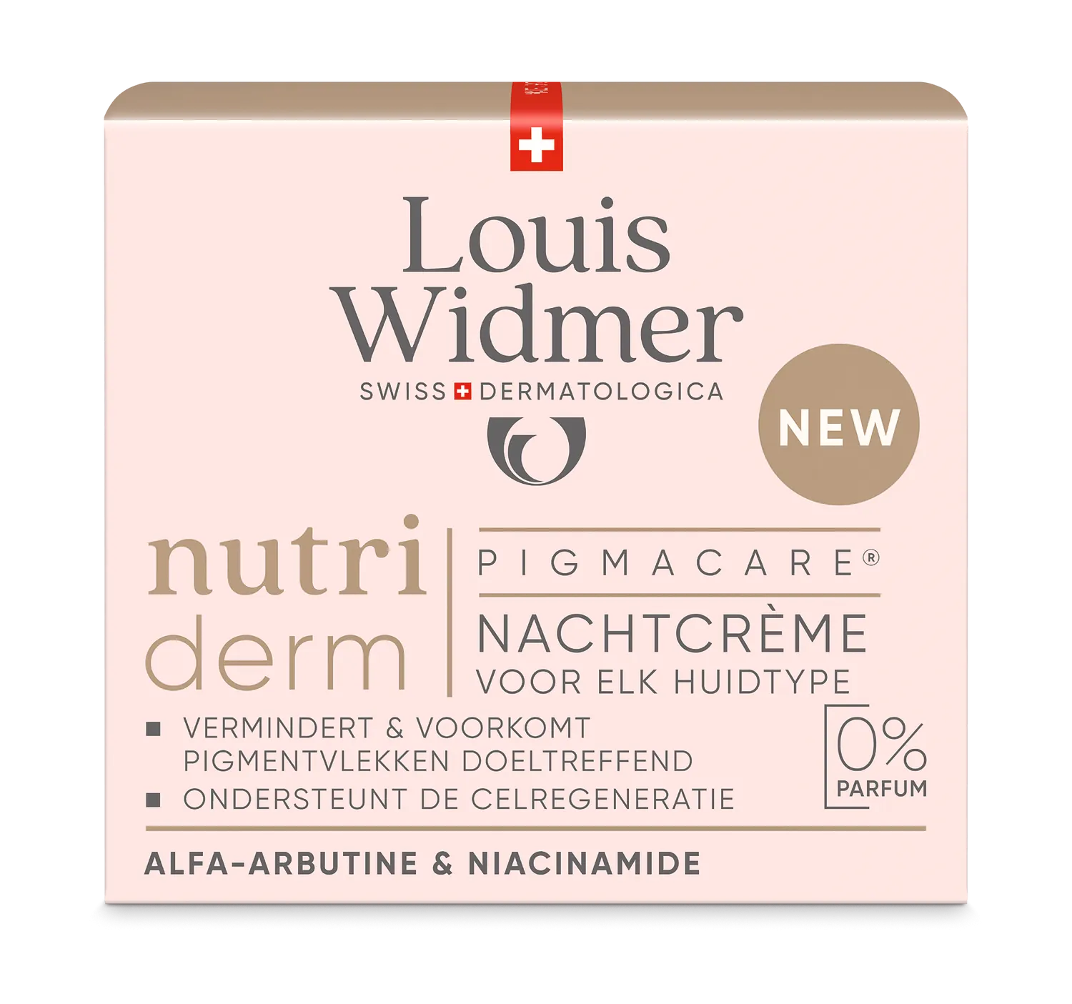 Louis Widmer Nutriderm Pigmacare® Nachtcrème zonder Parfum (50 ml)