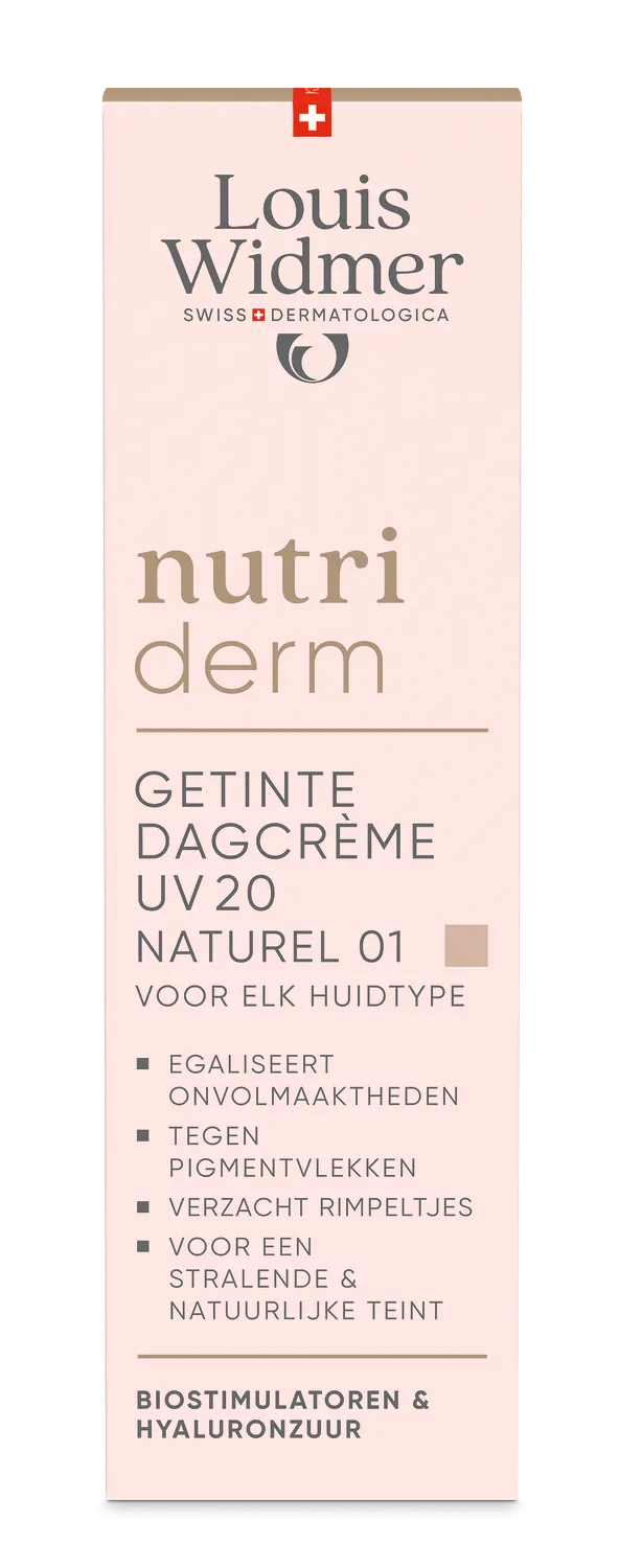 Louis Widmer Nutriderm Getinte Dagcrème Uv 20 Naturel 01 Licht Geparfumeerd (30 ml)