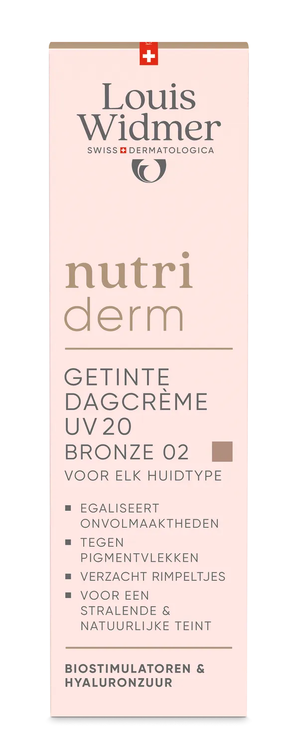 Louis Widmer Nutriderm Getinte Dagcrème Uv 20 Bronze 02 Licht Geparfumeerd (30 ml)