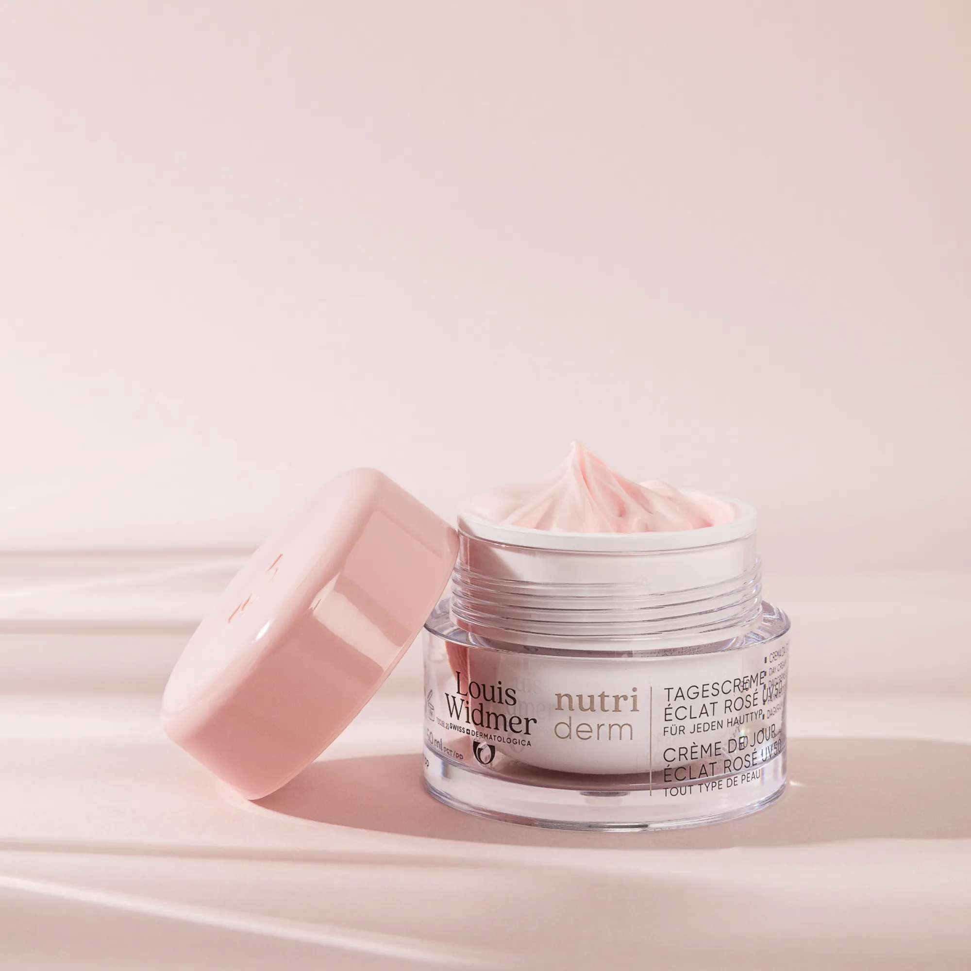 Louis Widmer Nutriderm Dagcrème Éclat Rosé Uv 50 Licht Geparfumeerd (50 ml) - image 2