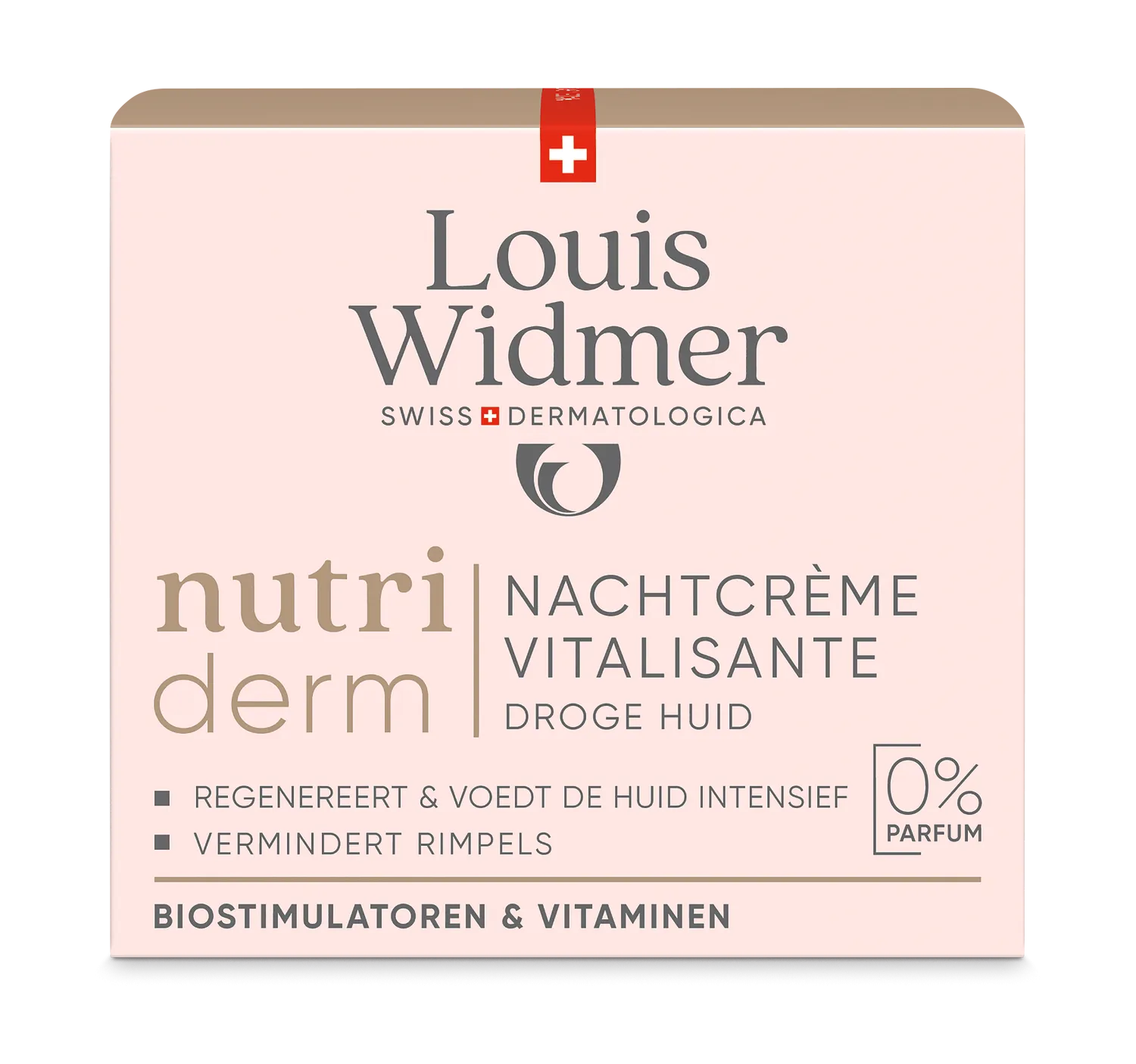 Louis Widmer Nutriderm Nachtcrème Vitalisante zonder Parfum (50 ml)