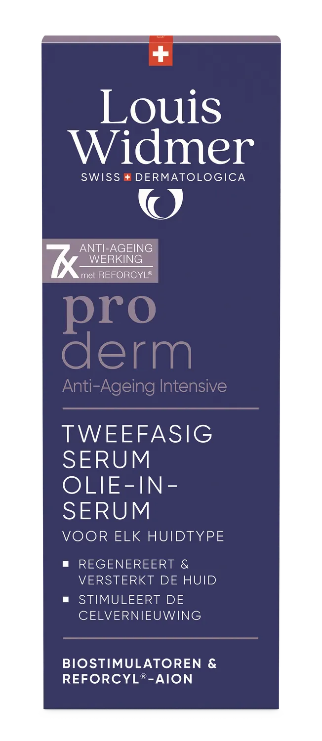 Louis Widmer Proderm Tweefasig Serum Olie-in-serum Licht Geparfumeerd (35 ml)