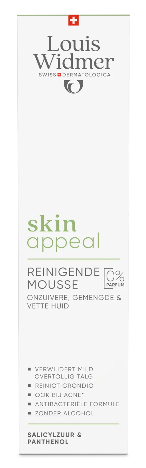 Louis Widmer Skinappeal Reinigende Mousse zonder Parfum (150 ml)