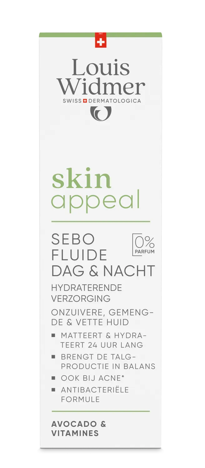 Louis Widmer Skinappeal Sebo Fluide Dag & Nacht zonder Parfum (30 ml)