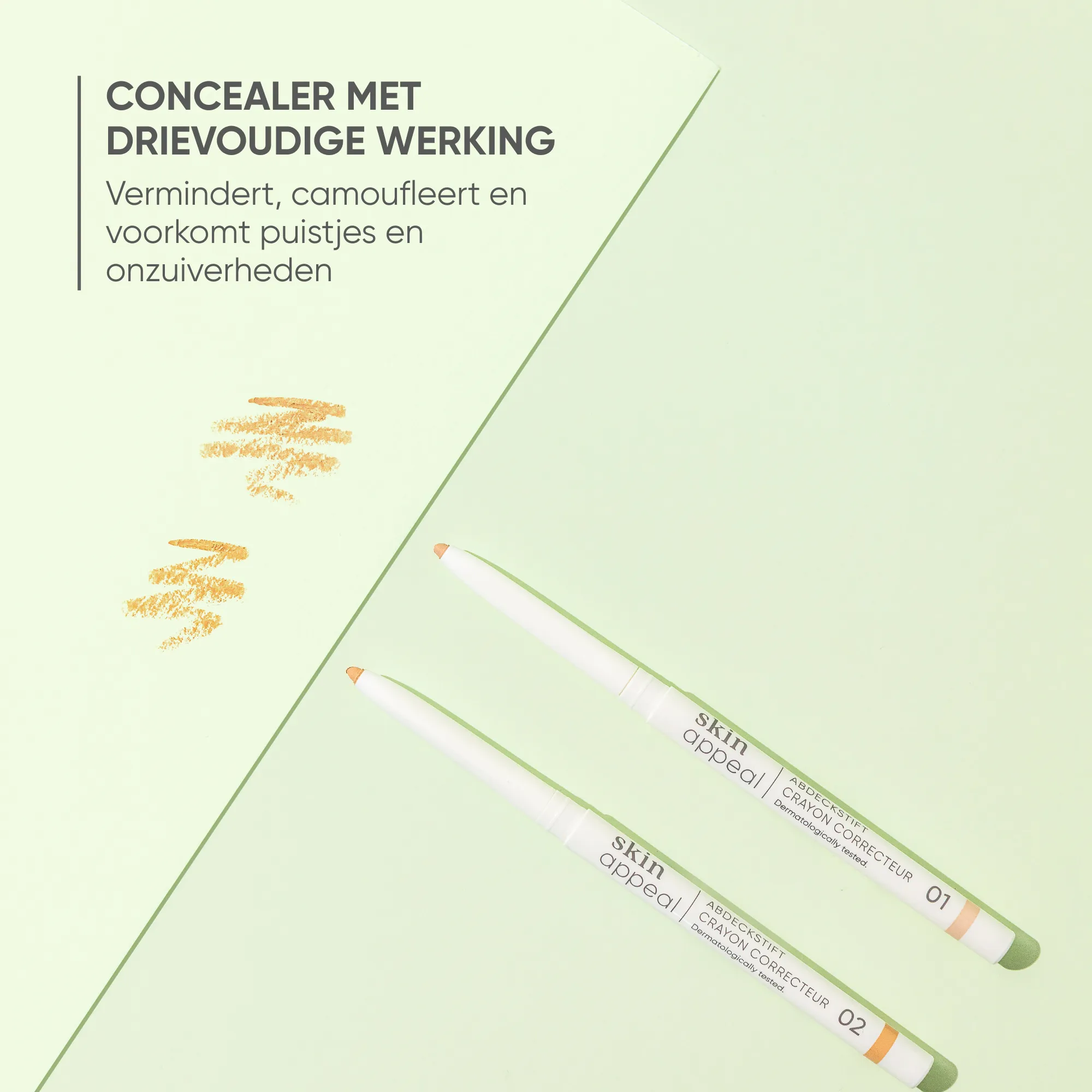 Louis Widmer Skinappeal Coverstick 01 zonder Parfum (0,25 gr) - image 2
