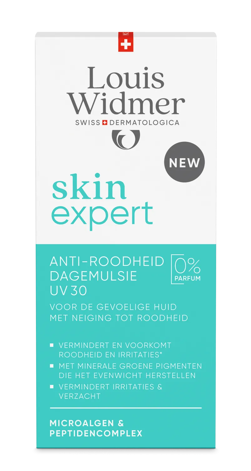 Louis Widmer Skinexpert Anti-roodheid Dagemulsie Uv 30 zonder Parfum (50 ml)