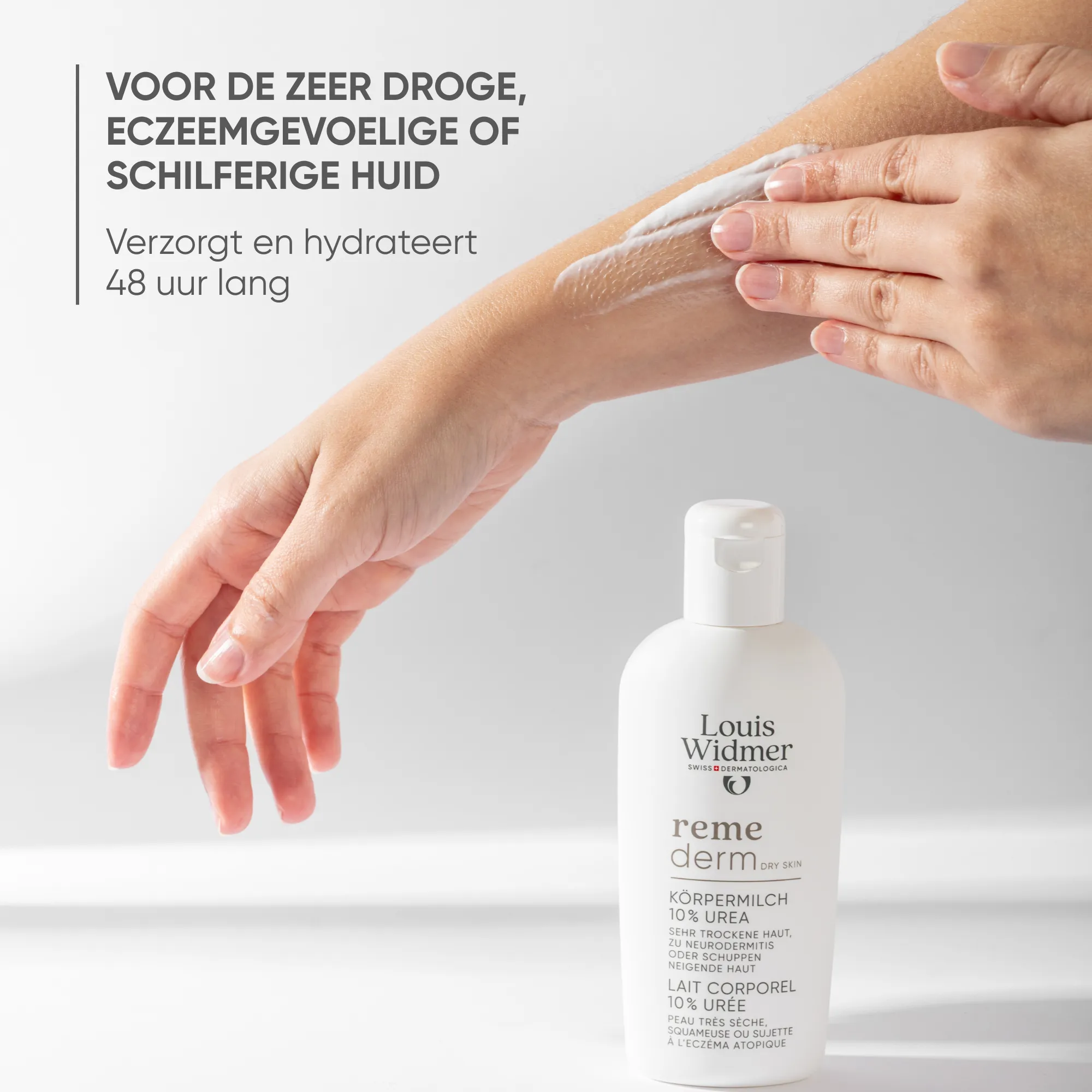 Louis Widmer Remederm Lichaamsmelk 10 % Ureum Licht Geparfumeerd (200 ml) - image 4