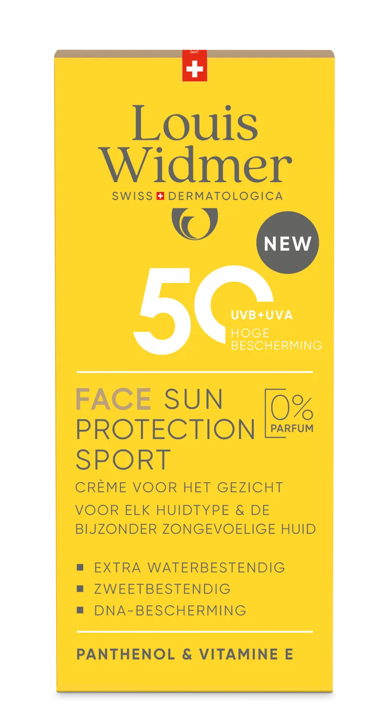 Louis Widmer Face Sun Protection Sport 50 zonder Parfum (50 ml)