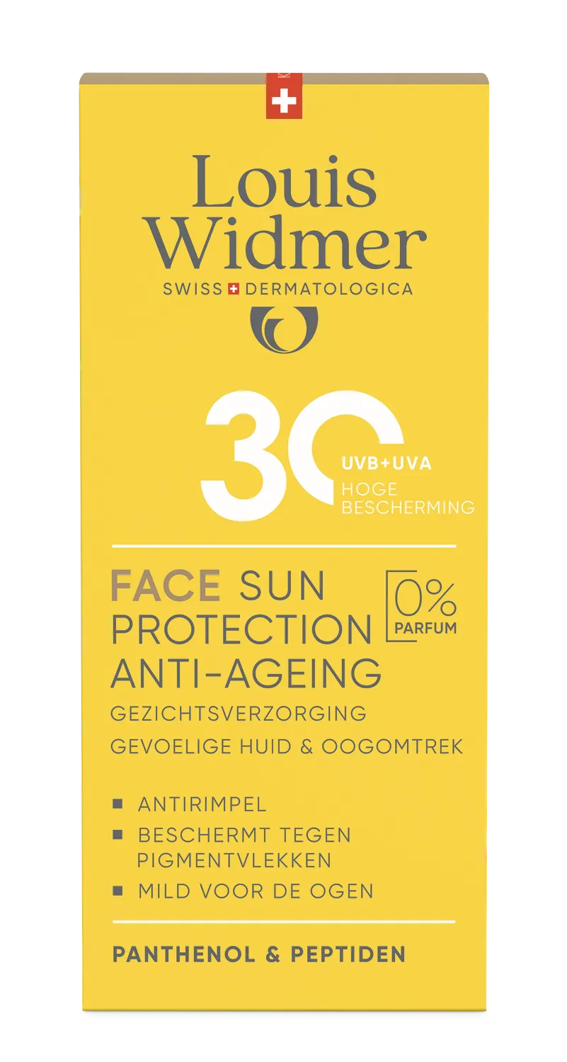 Louis Widmer Face Sun Protection Anti-ageing 30 zonder Parfum (50 ml)