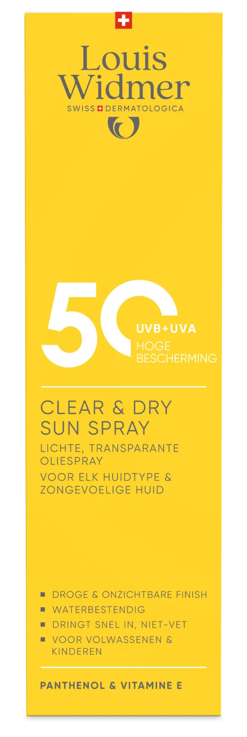 Louis Widmer Clear & Dry Sun Spray 50 Licht Geparfumeerd (200 ml)