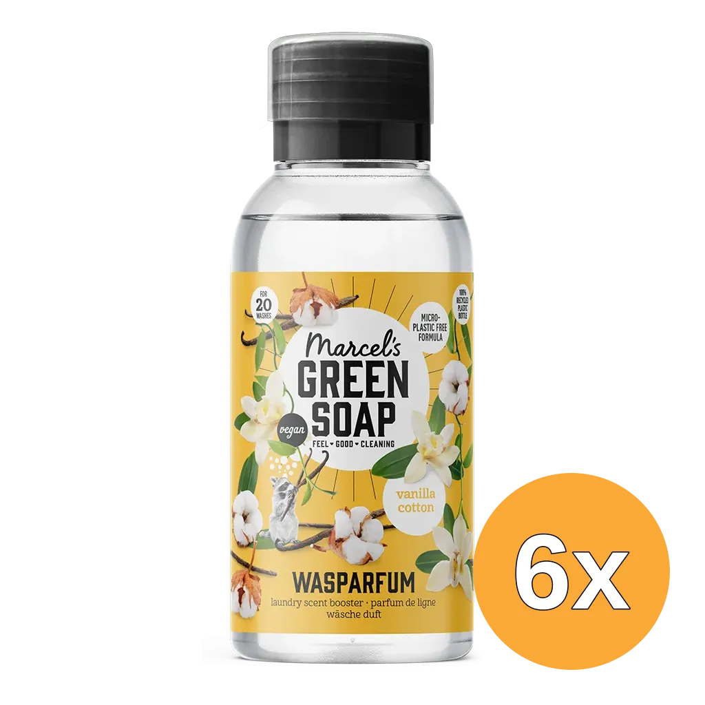 6x Marcel’s Green Soap Wasparfum Vanille & Katoen (250 ml)