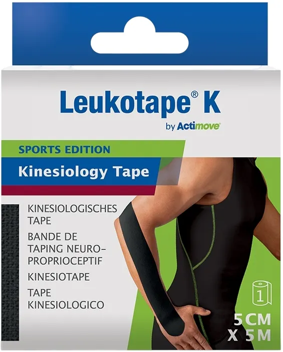 Leukotape® K By Actimove Sports Edition Zwart (5cm x 5m)