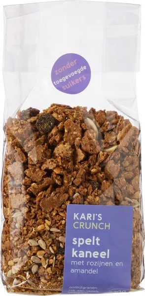 Kari's Crunch Granola Spelt Kaneel (330 gr)