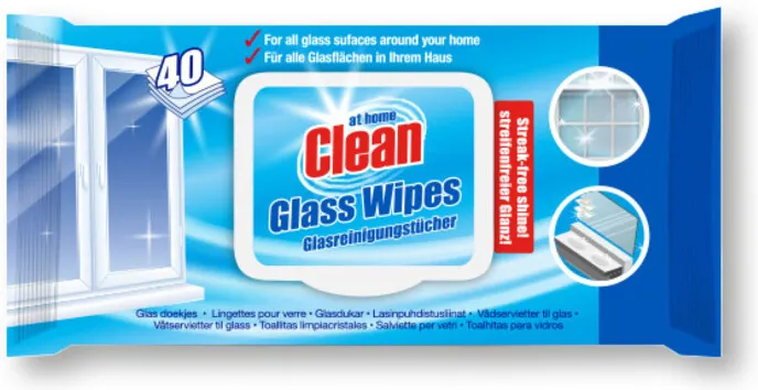 At Home Glass Wipes (40 stuks)