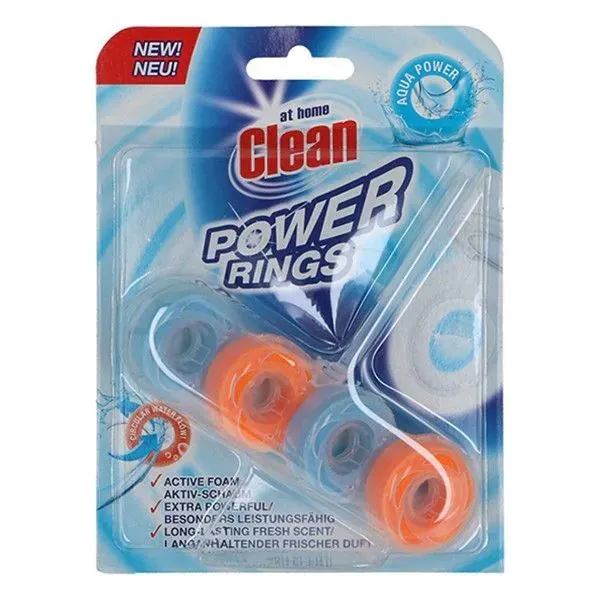 At Home Clean Toiletblok - Power Rings Aqua (40 gr)