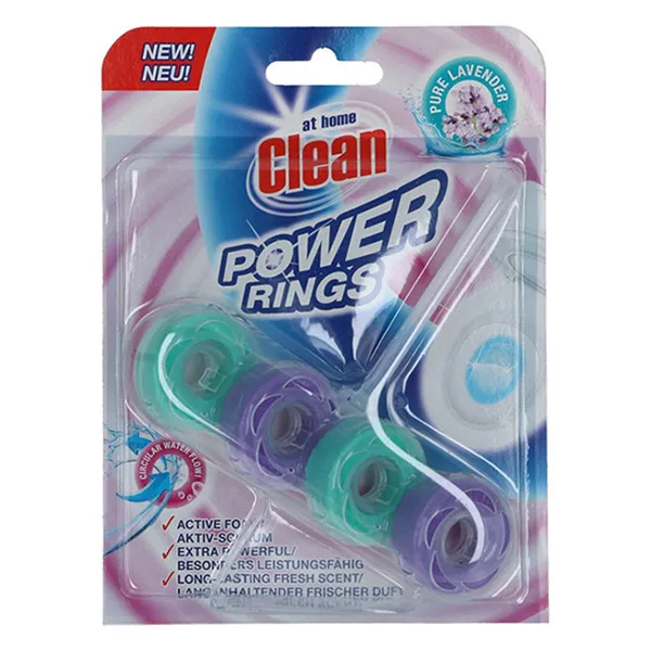 At Home Clean Toiletblok - Power Rings Lavendel (40 gr)