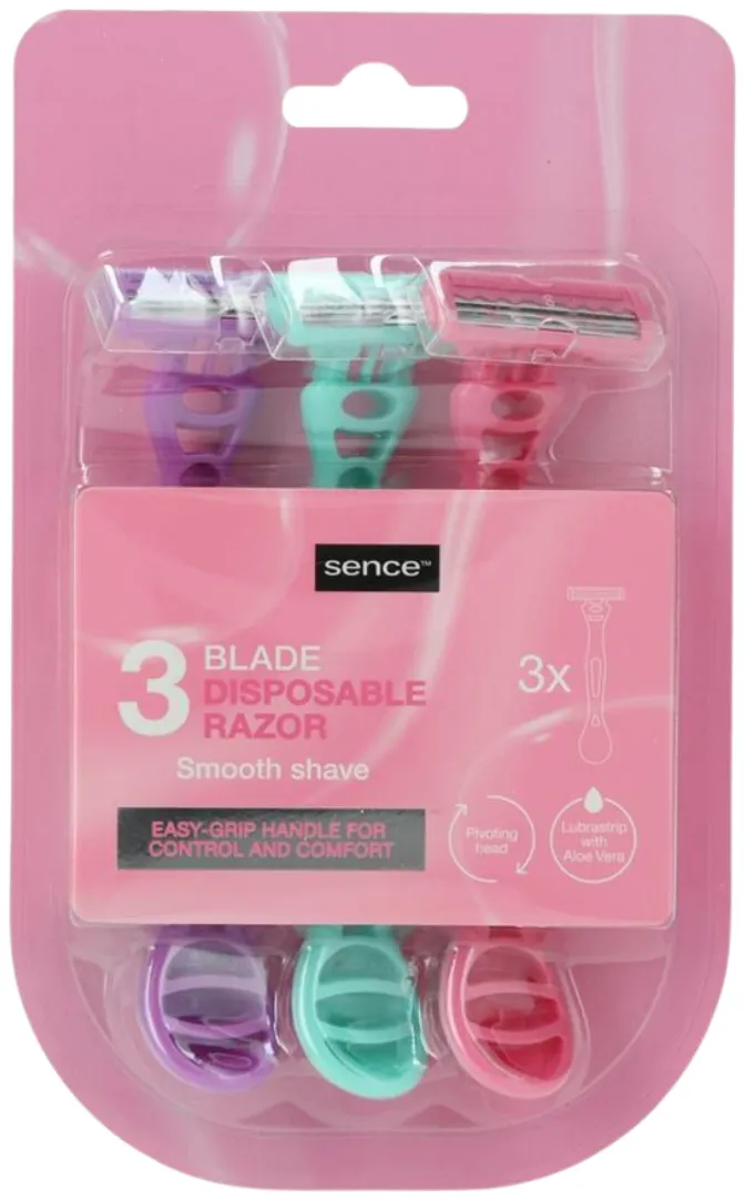 Sence Wegwerp Scheermesjes Triple Blades Sensitive (3 stuks)
