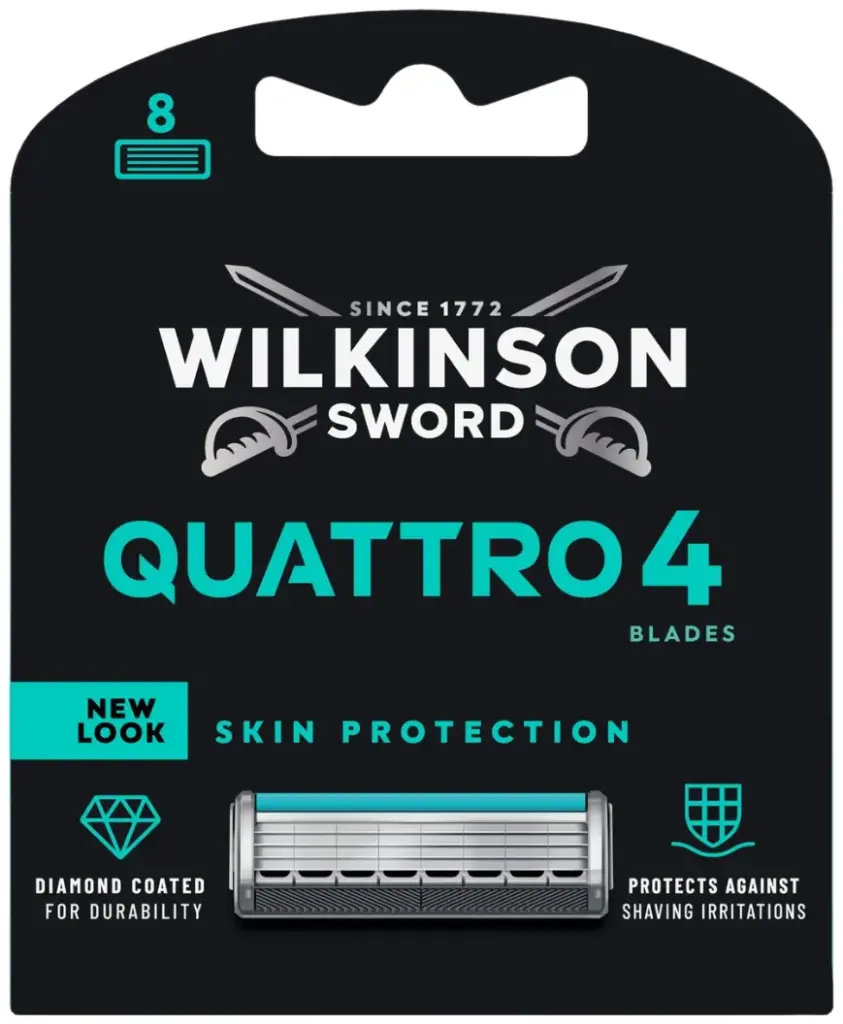 Wilkinson Quattro Titanium Sensitive Scheermesjes (8 stuks)