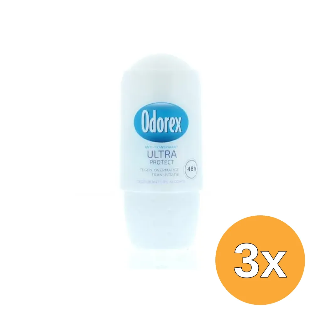 3x Odorex Deodorant roller ultra protect (50 ml)