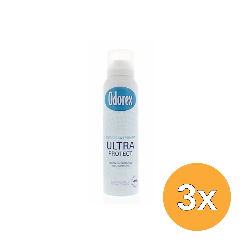 3x Odorex Deodorant ultra protect spray (150 ml)