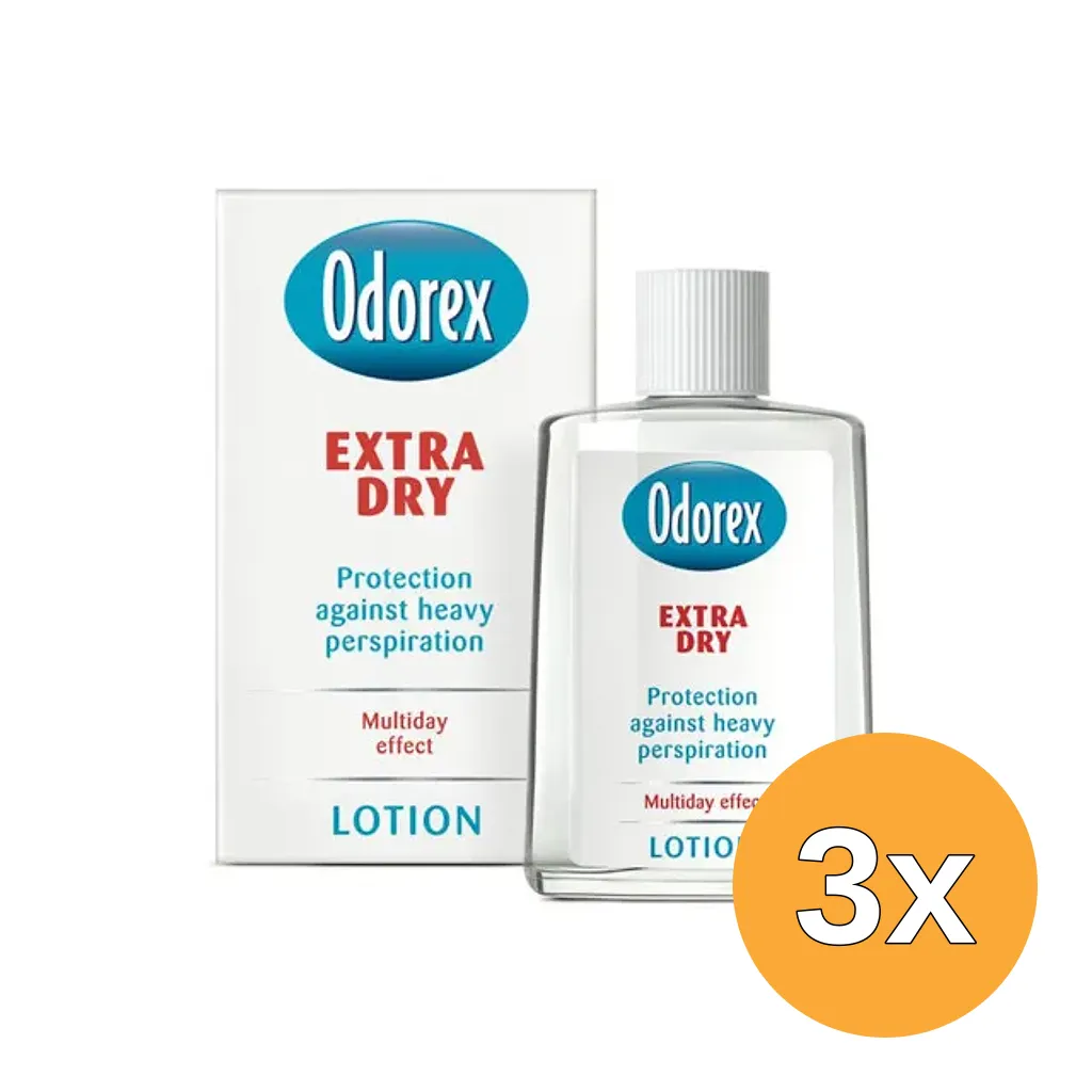 3x Odorex Extra dry vloeibaar flacon (50 ml)