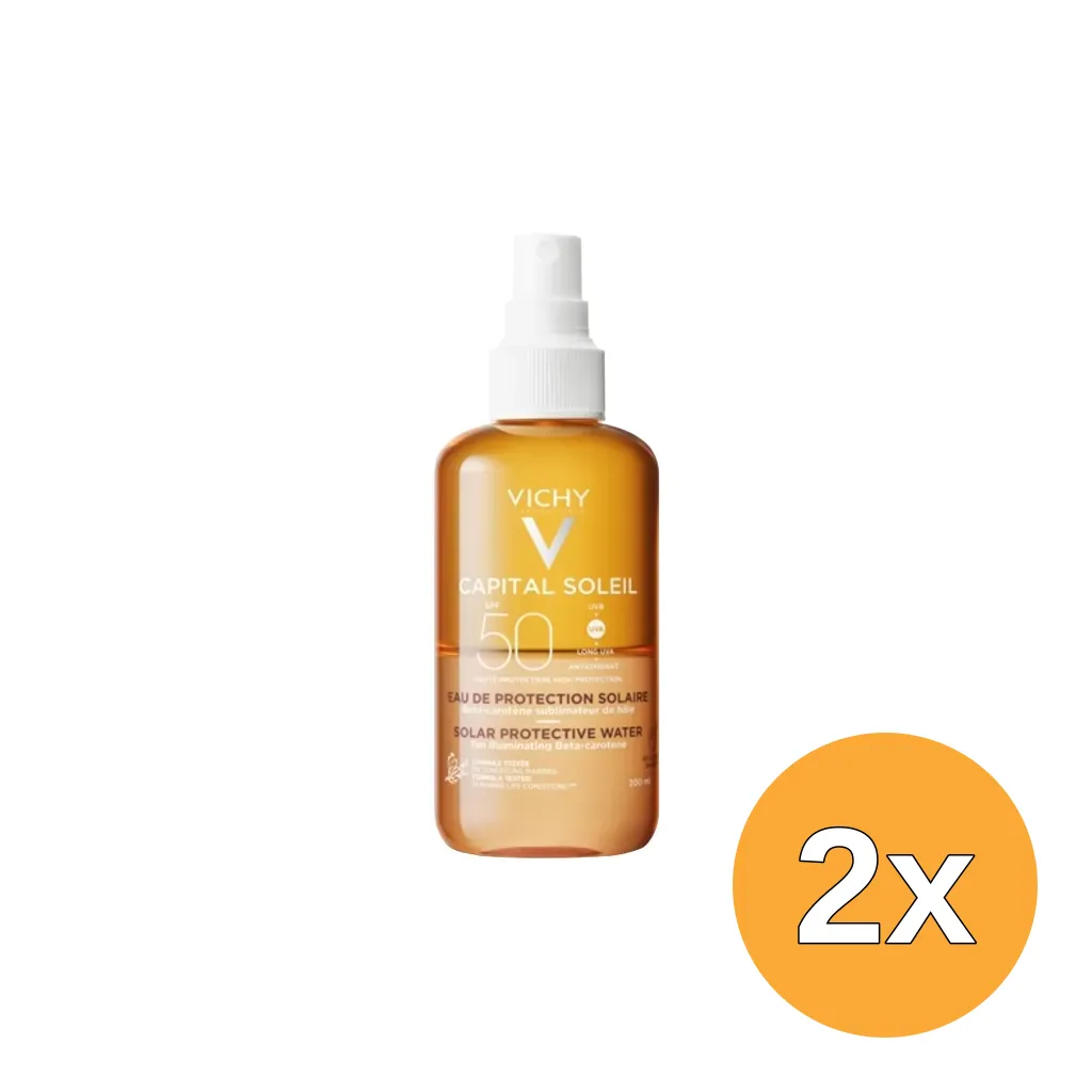 2x Vichy Capital Soleil Solar Protective Water SPF50 (200 ml)