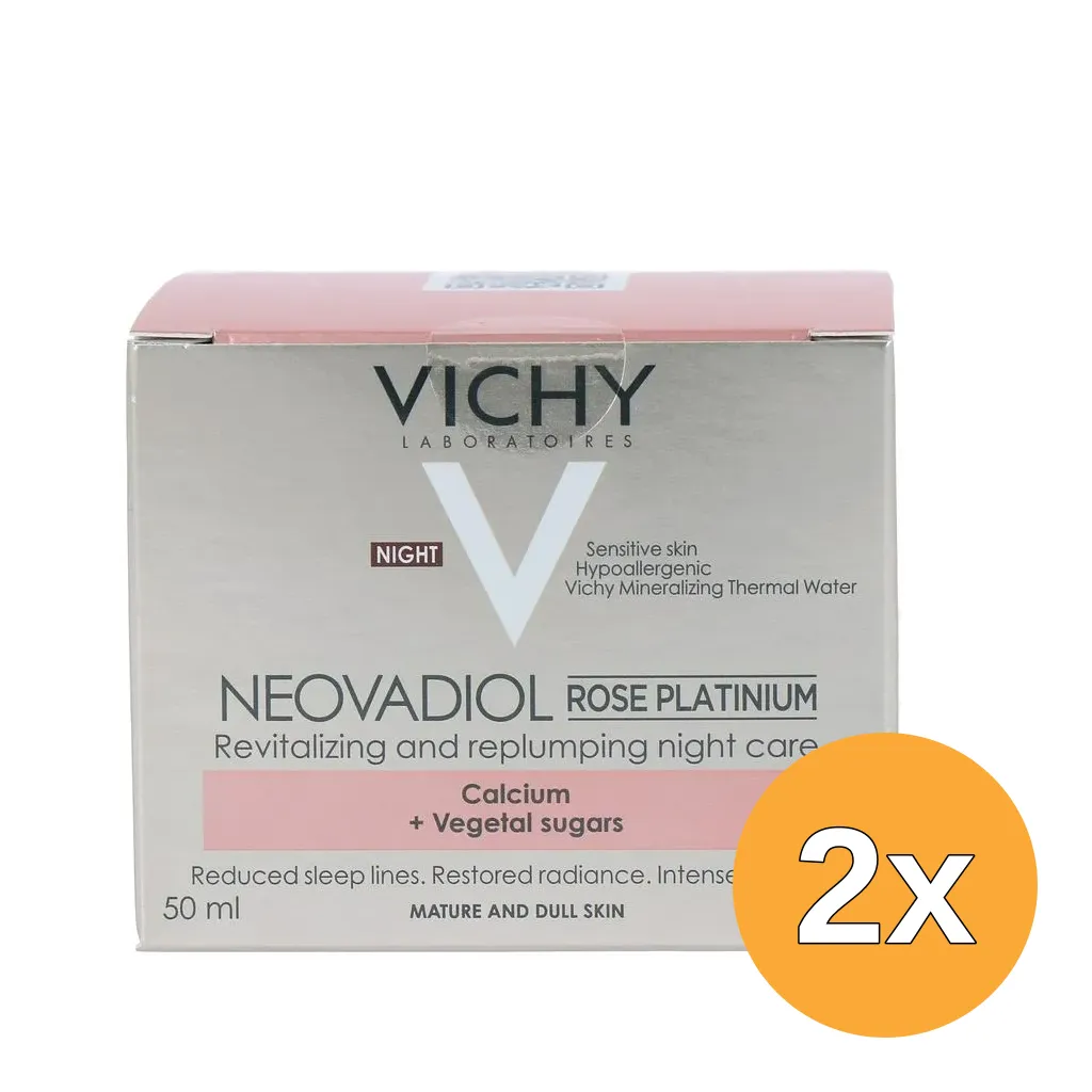 2x Vichy Neovadiol Rose Platinum Nachtcrème (50 ml)