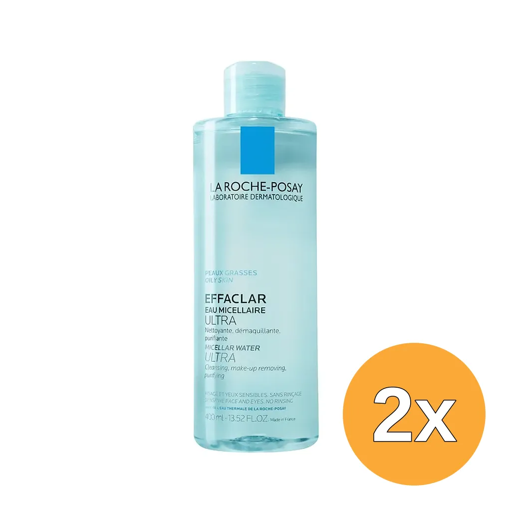 2x La Roche-Posay Effaclar Micellair Water Ultra (400 ml)