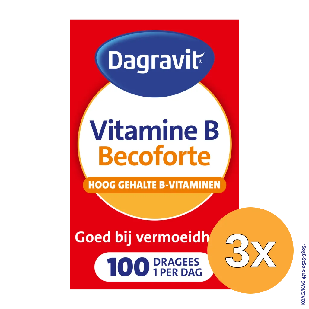 3x Dagravit Becoforte (100 dragees)