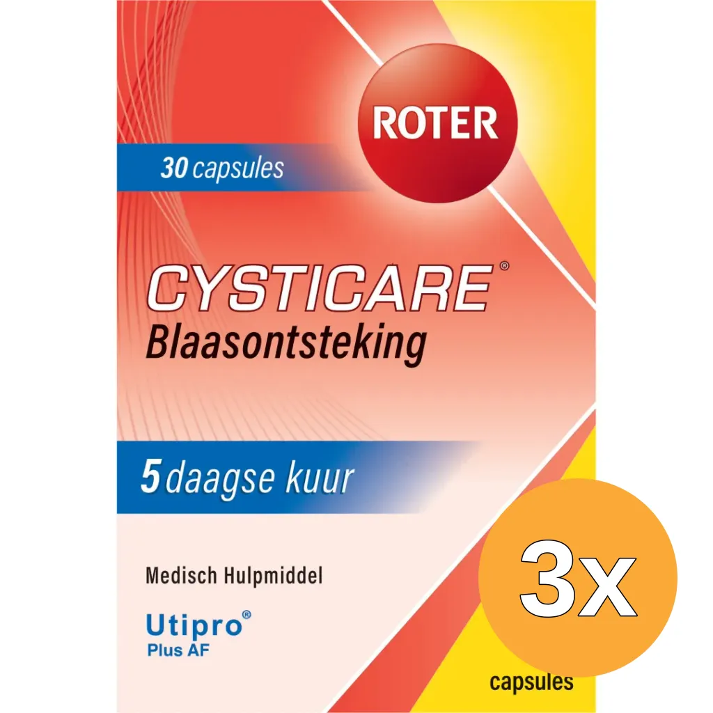 3x Roter Cysticare (30 capsules)