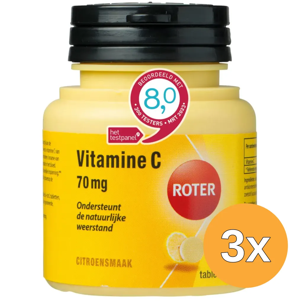 3x Roter Vitamine C 70 mg kauwtablet (200 tabletten)