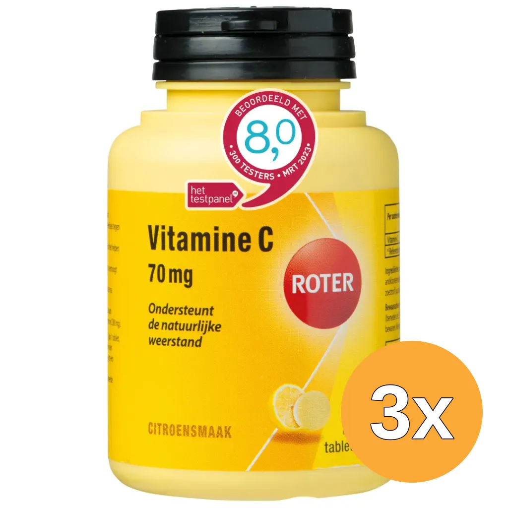 3x Roter Vitamine C 70 mg kauwtablet (400 tabletten)