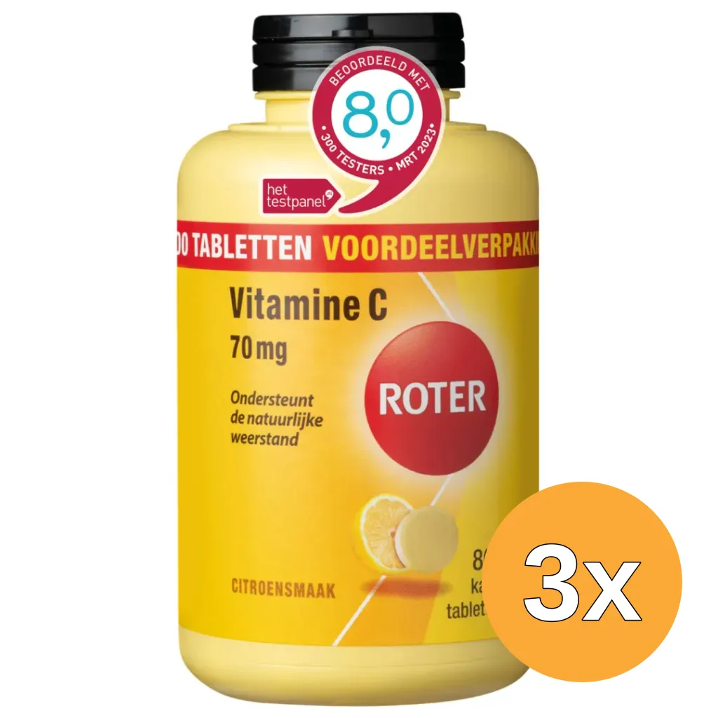 3x Roter Vitamine C 70 mg kauwtablet (800 kauwtabletten)
