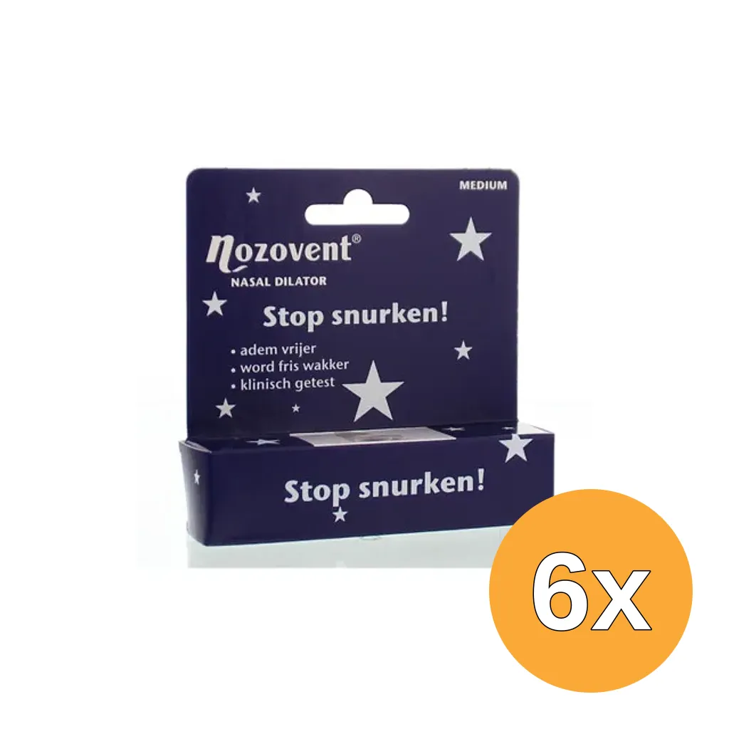 6x Nozovent Snurkers Neusspreider Maat M (1 stuk)