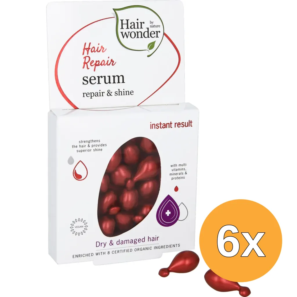 6x Hairwonder Hair repair serum (14 capsules)