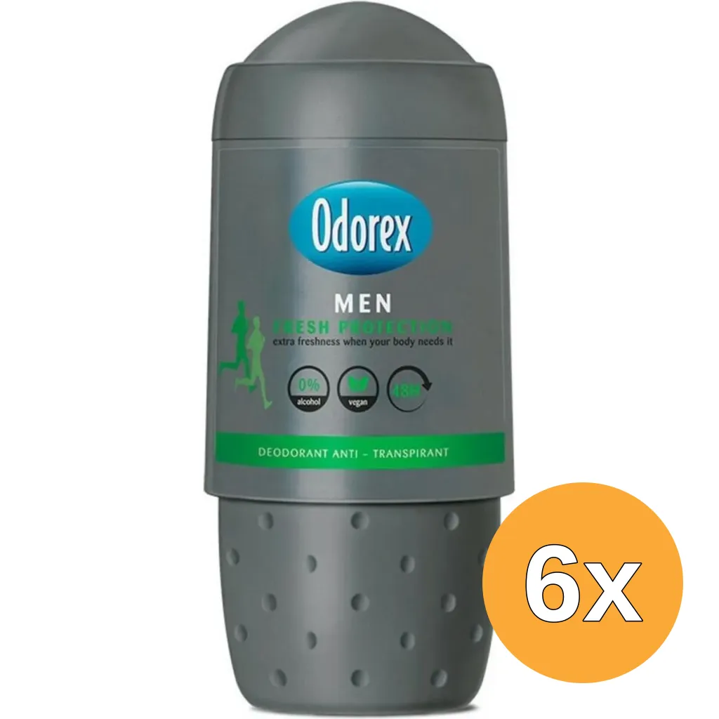 6x Odorex Deo Roll-on Men - Fresh Protection (50 ml)