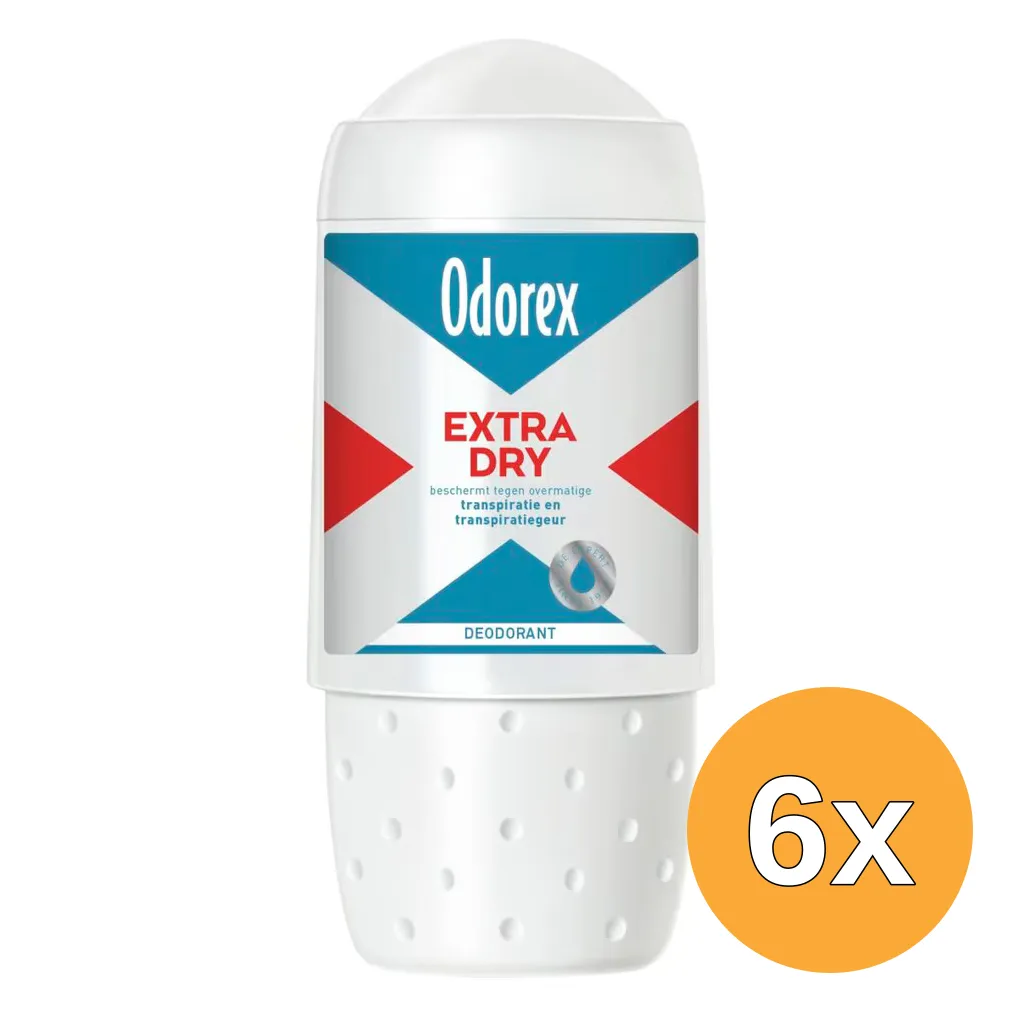 6x Odorex Extra Dry Deoroller (50 ml)