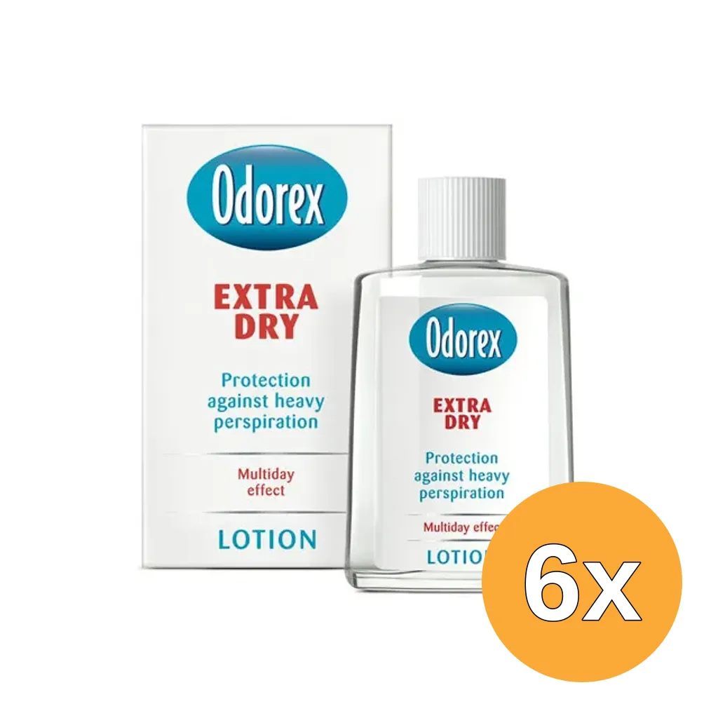 6x Odorex Extra dry vloeibaar flacon (50 ml)