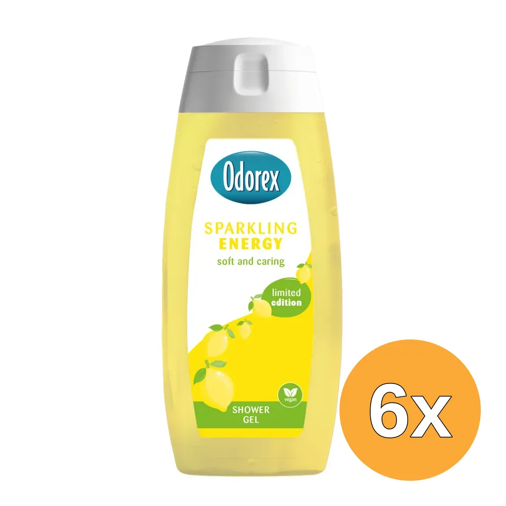 6x Odorex Showergel Sparkling Energy (300 ml)