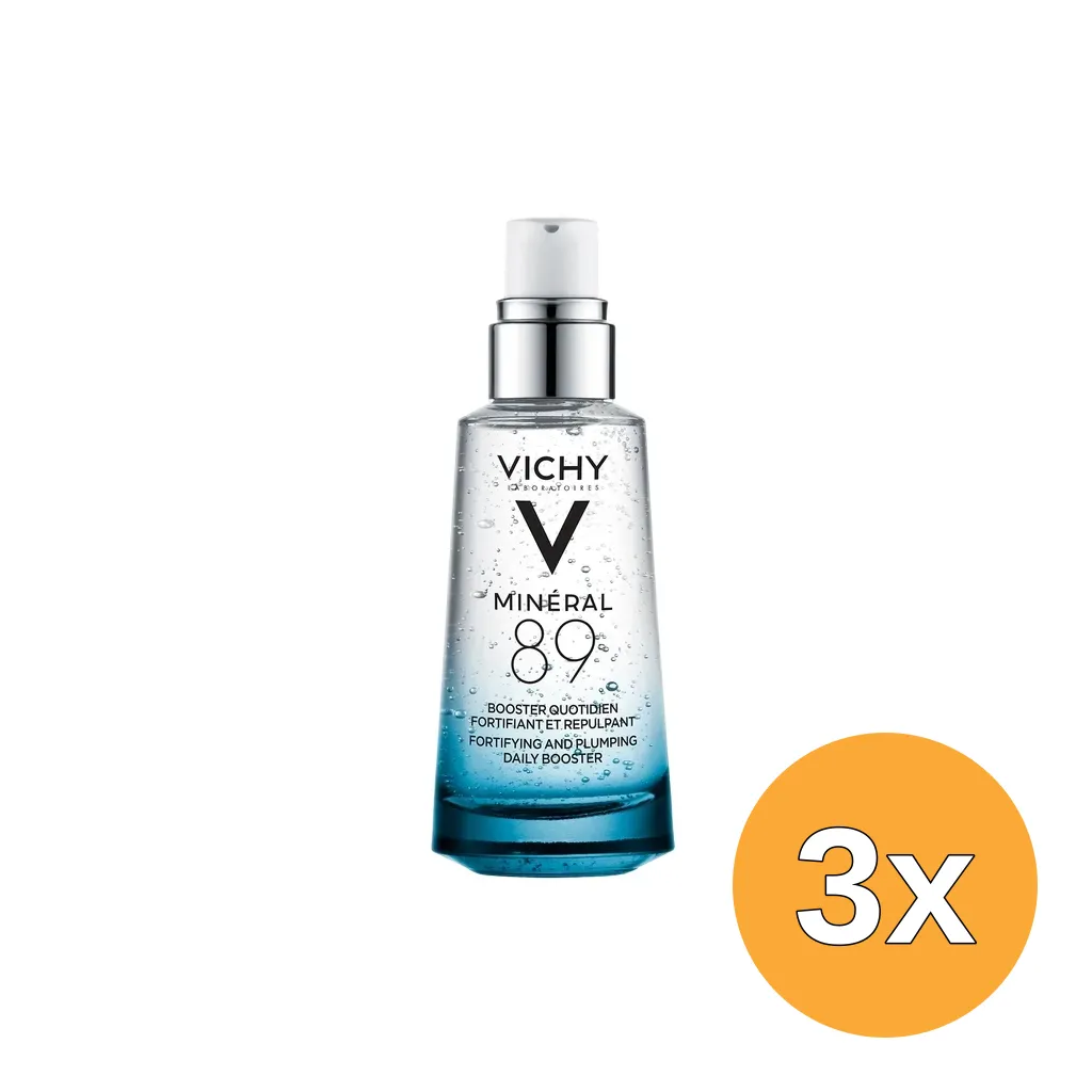 3x Vichy Minéral 89 Booster Serum (50 ml)