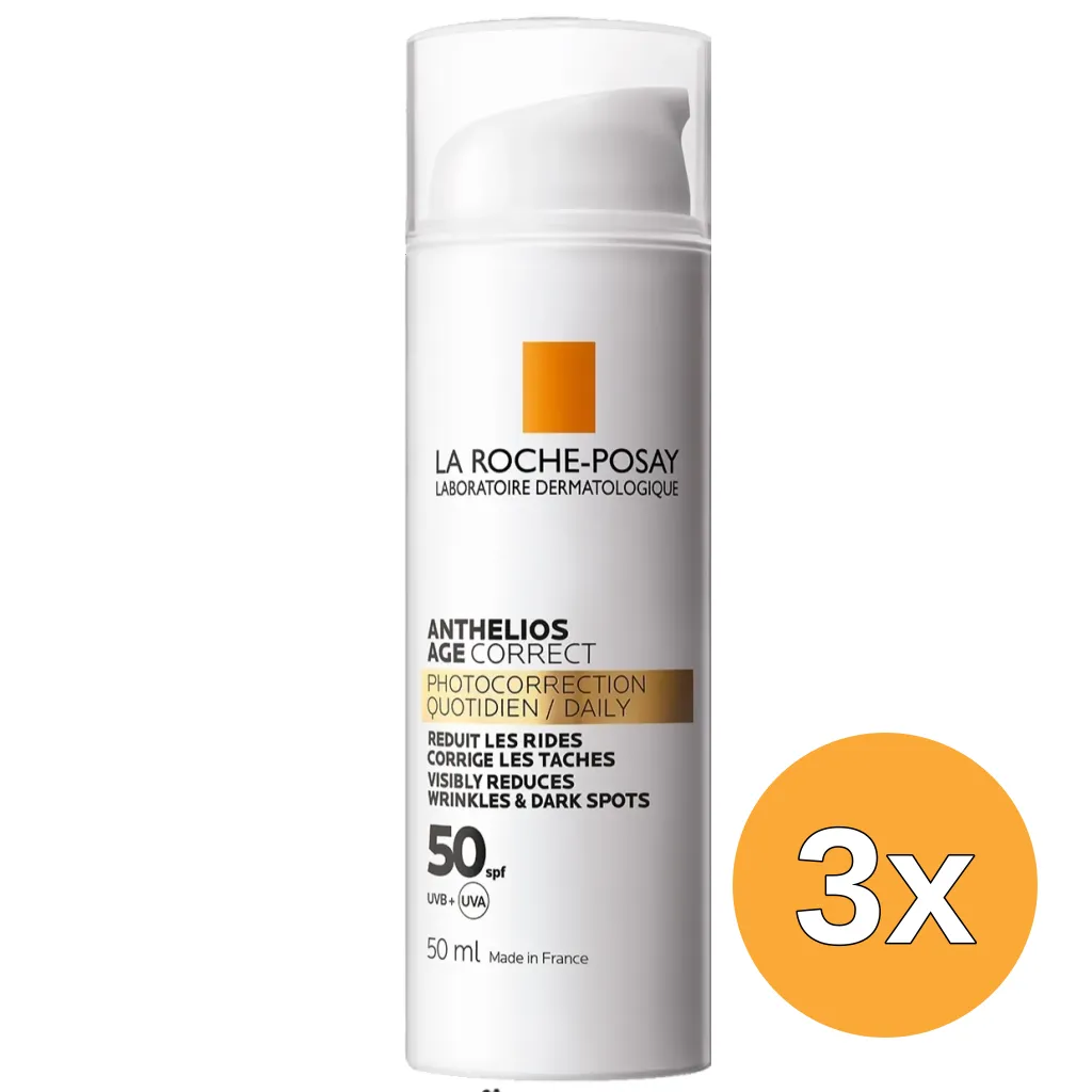 3x La Roche-Posay Anthelios Age Correct SPF50+ (50 ml)