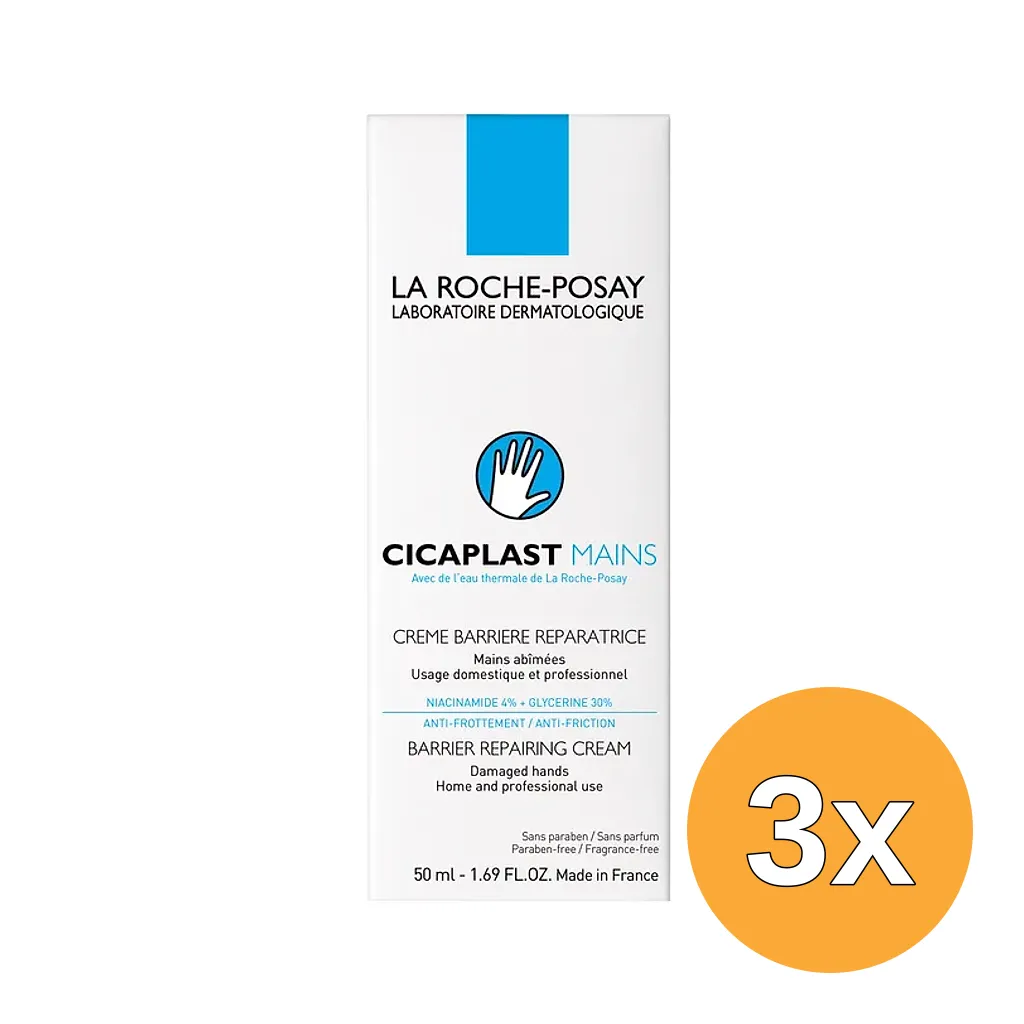 3x La Roche-Posay Cicaplast Barrier Repairing Cream (50 ml)