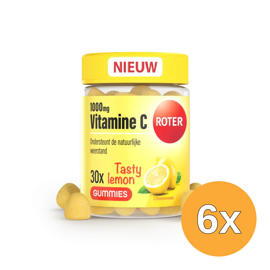 6x Roter Vitamine C 1000mg Tasty Lemon (30 gummies)