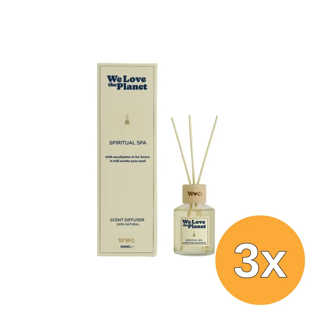 3x We Love The Planet Scent Diffuser - Spiritual Spa (250 ml)