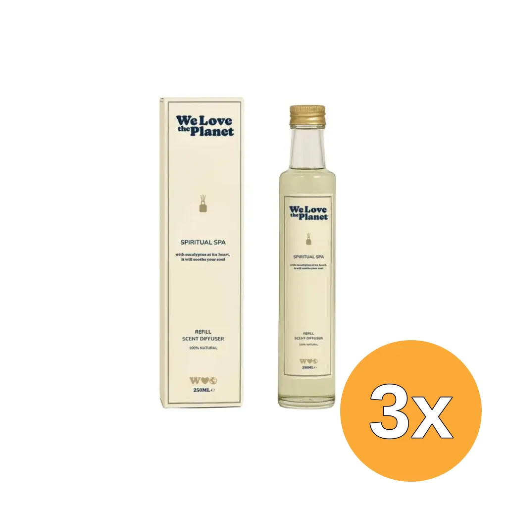 3x We Love The Planet Scent Diffuser Refill - Spiritual Spa (250 ml)