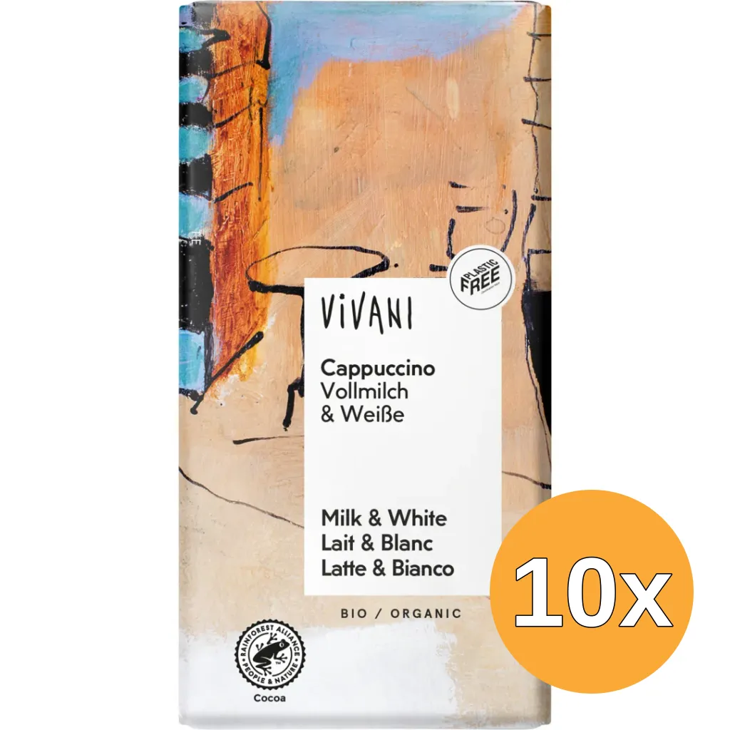 10x Vivani Chocolade Cappuccino Bio (100 gr)