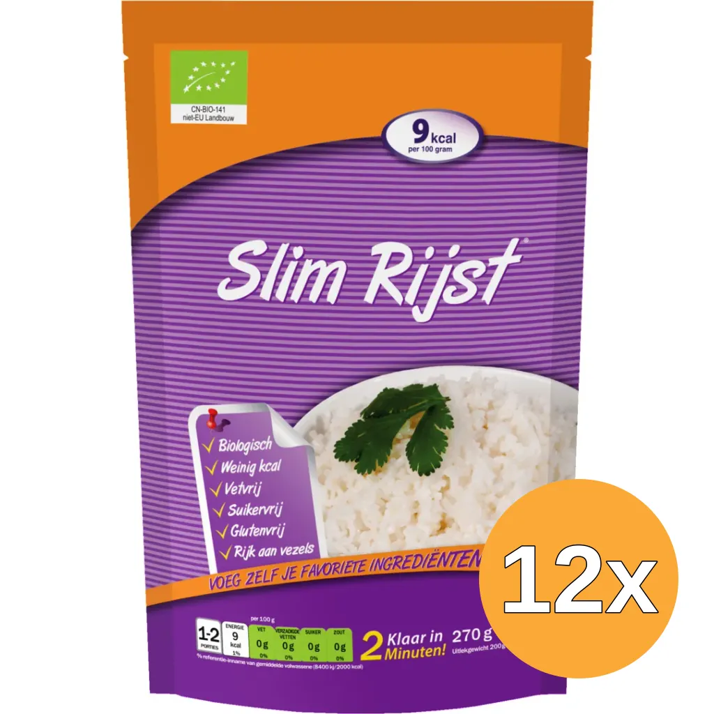 12x Eat Water Slim Pasta Rijst Bio (270 gr)