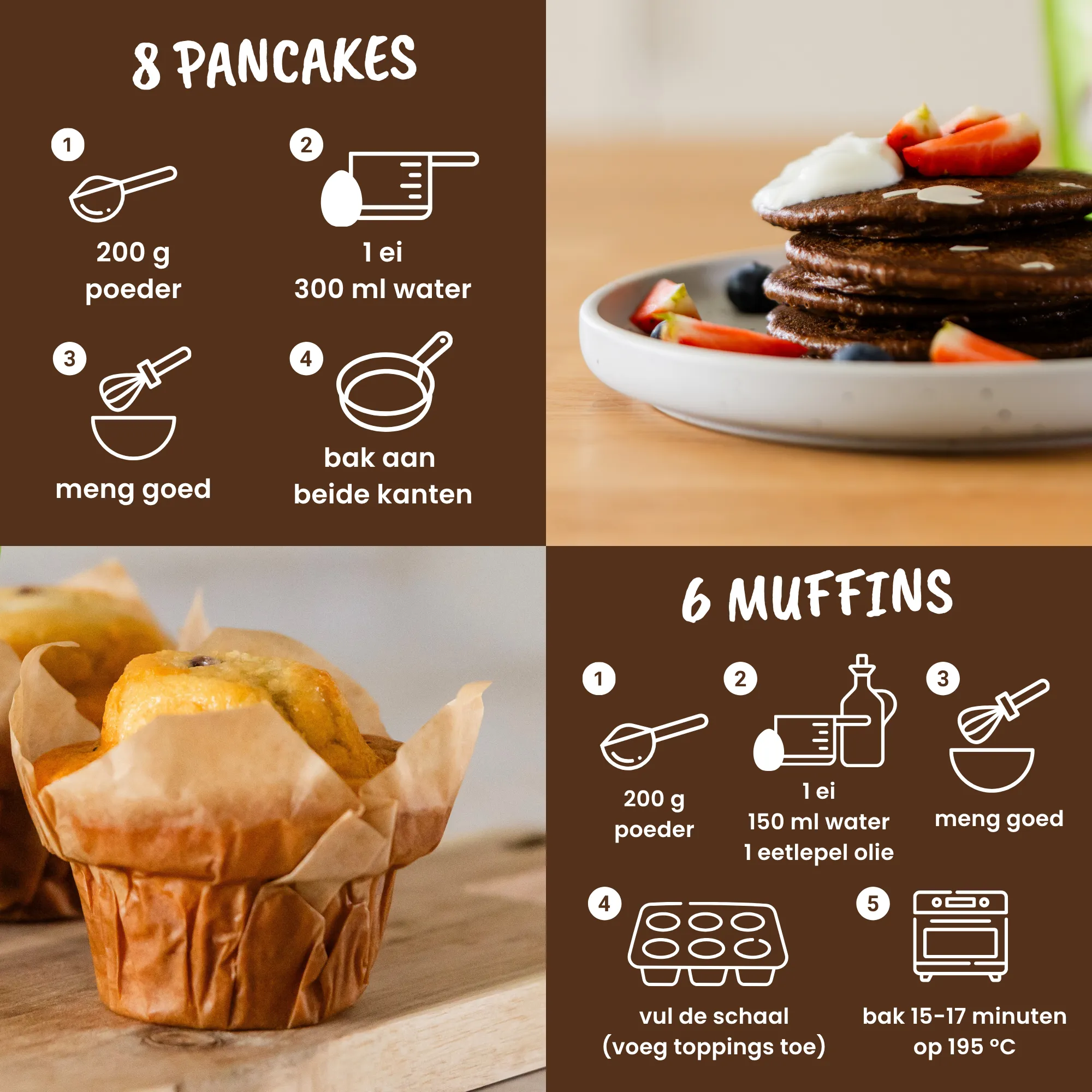 Purasana Protein Pancake - Muffin Mix Bio (400 gr) - image 6